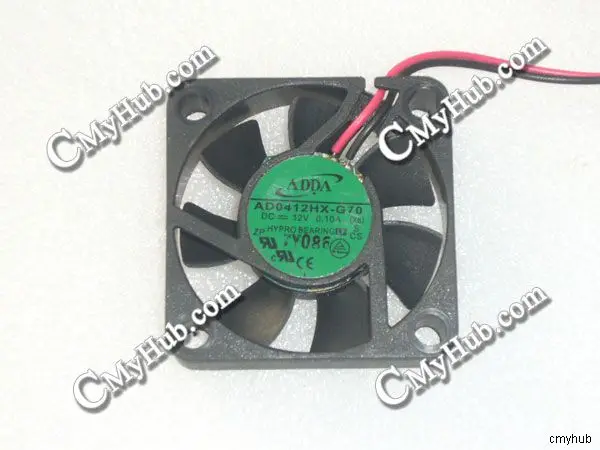 

For ADDA AD0412HX-G70 X8 S DC12V 0.10A 4010 4CM 40mm 40x40x10mm 2Pin Cooling Fan