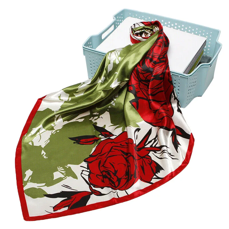 Women's Vintage Hijab Scarf Impression Painting Flower Print Shawl Stole Wraps Imitate Silk Soft Satin Kerchief 35"*35"
Women's Vintage Hijab Scarf Impression Painting Flower Print Shawl Stole Wraps Imitate Silk Soft Satin Kerchief 35"*35"