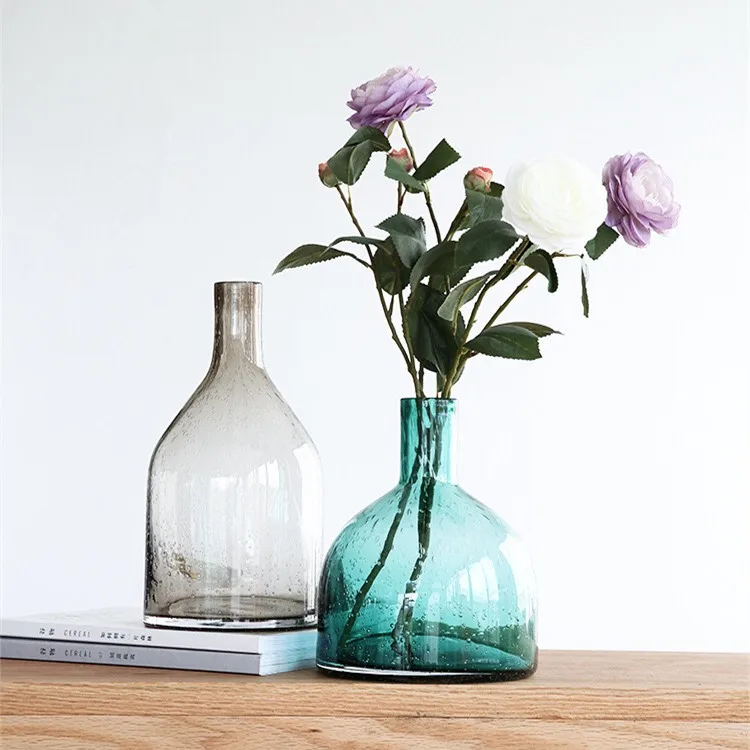 1 шт., разноцветная стеклянная ваза в скандинавском стиле 
1 шт., разноцветная стеклянная ваза в скандинавском стиле