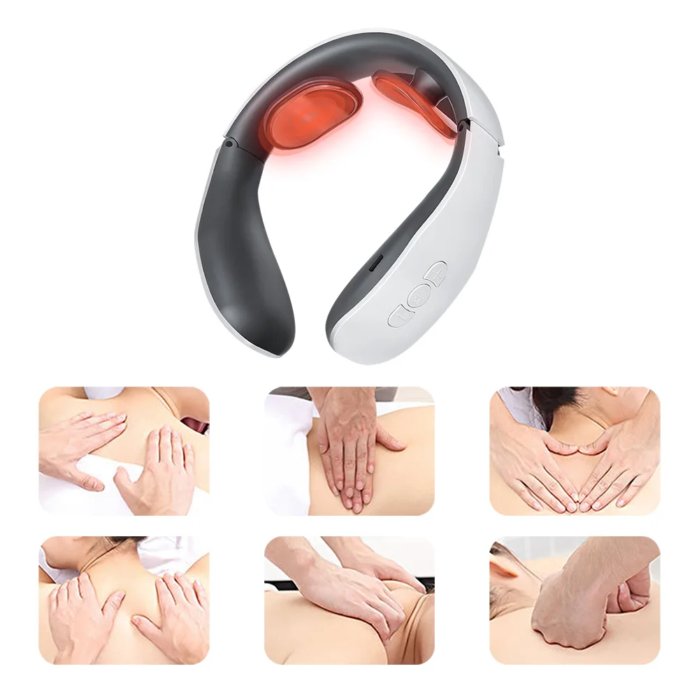 Electric Neck Massager Smart Cervical Massager Multifunction Vibrators Neck Massage Apparatus TENS Pulse Hot Compress 4 Modes
Electric Neck Massager Smart Cervical Massager Multifunction Vibrators Neck Massage Apparatus TENS Pulse Hot Compress 4 Modes