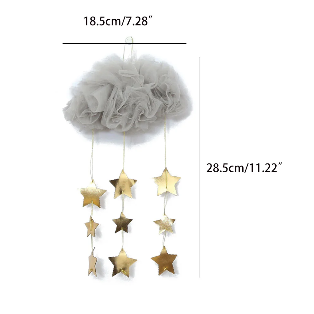 Newborn PhotograpNorBaby Nursery Ceiling Mobile Crib Clouds Stars Hanging Ornament DIY Net Yarn Kids Room Baby Shower Decoration
Newborn PhotograpNorBaby Nursery Ceiling Mobile Crib Clouds Stars Hanging Ornament DIY Net Yarn Kids Room Baby Shower Decoration