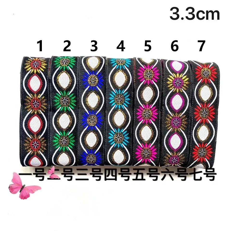3.3cm 7.5yard/pcs ethnic style folk style nation style jacquard ribbon,garment ribbon,shoes ribbon,bag ribbon,QC0706A 
3.3cm 7.5yard/pcs ethnic style folk style nation style jacquard ribbon,garment ribbon,shoes ribbon,bag ribbon,QC0706A