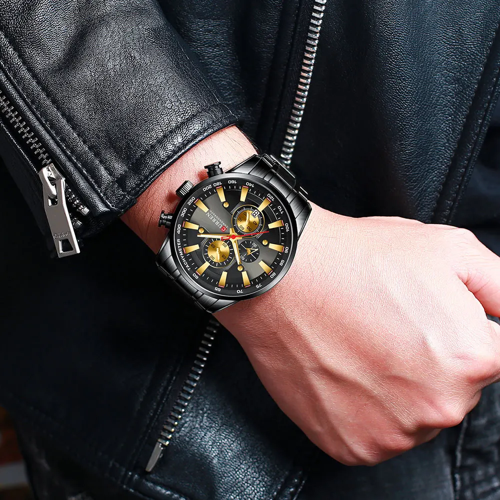 CURREN Luxury Watch for Men Fashion Quartz Sports Wristwatch Chronograph Clock Top Brand Watches Stainless Steel Male Watch
CURREN Luxury Watch for Men Fashion Quartz Sports Wristwatch Chronograph Clock Top Brand Watches Stainless Steel Male Watch