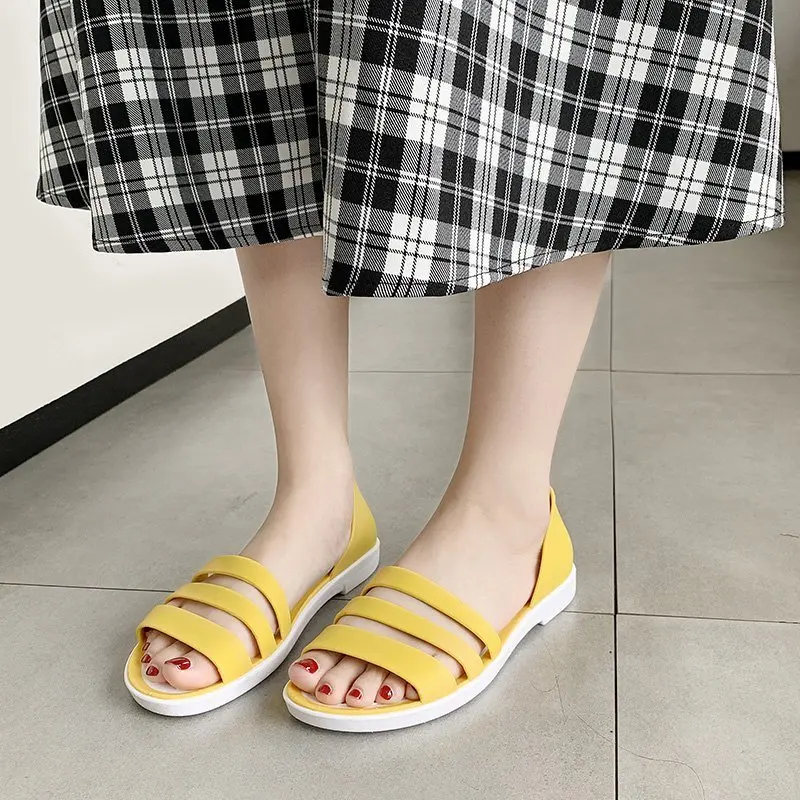 35-40 Women Summer Flat Sandals Open-Toed Slides Slippers Candy Color Casual Beach Outdoot Female Ladies Jelly Shoes 2021
35-40 Women Summer Flat Sandals Open-Toed Slides Slippers Candy Color Casual Beach Outdoot Female Ladies Jelly Shoes 2021