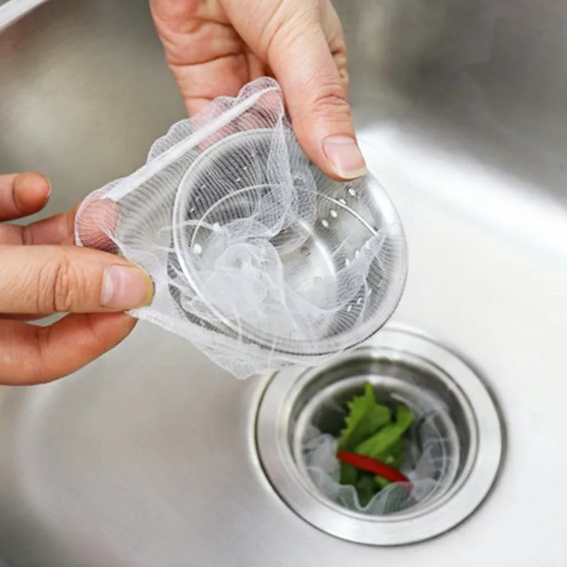 100Pcs Disposable Kitchen Sink Strainer Bag Shower Sink Hair Rubbish Storage Mesh Bag Sewer Water Filter for Home Restaurant
100Pcs Disposable Kitchen Sink Strainer Bag Shower Sink Hair Rubbish Storage Mesh Bag Sewer Water Filter for Home Restaurant