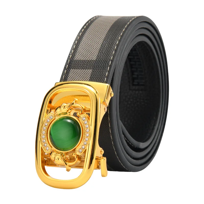 Famous Brand Belt Men Top Quality Genuine Luxury Leather Belt Men's Automatic Leather Buckle Belt Jade Belt Plaid Belt Luxury
Famous Brand Belt Men Top Quality Genuine Luxury Leather Belt Men's Automatic Leather Buckle Belt Jade Belt Plaid Belt Luxury