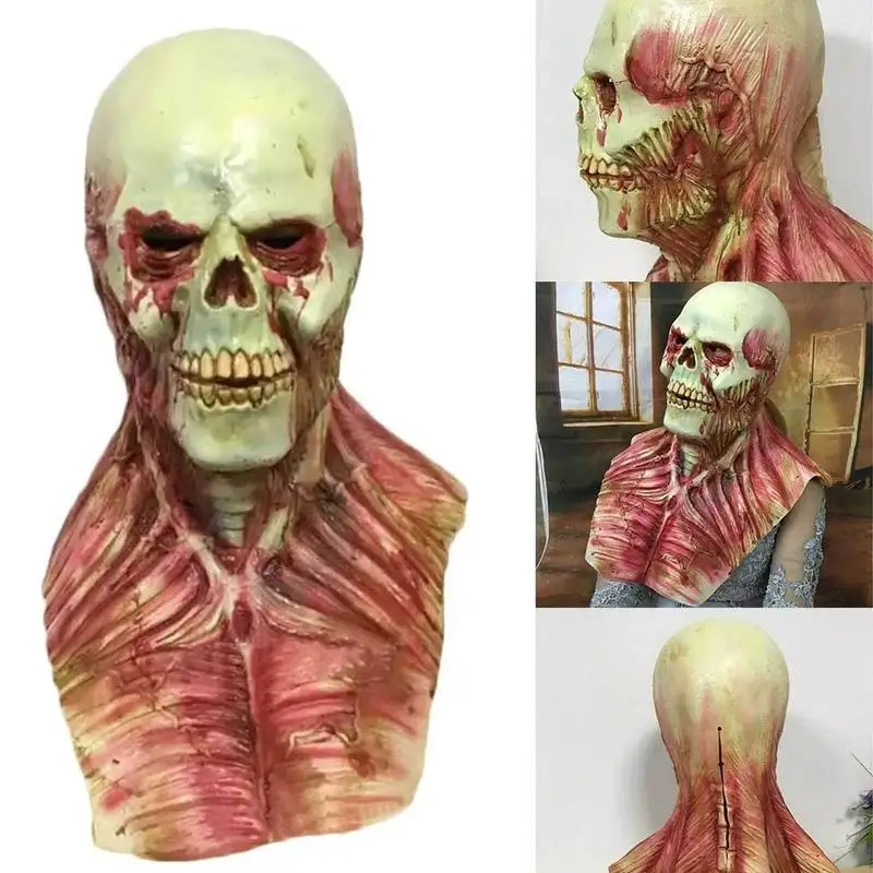 

Bloody Zombie Mask Halloween Scary Masks Party Cosplay Skull Devil Horror Masque Masquerade Mascara Ghost Terror Masker Latex
