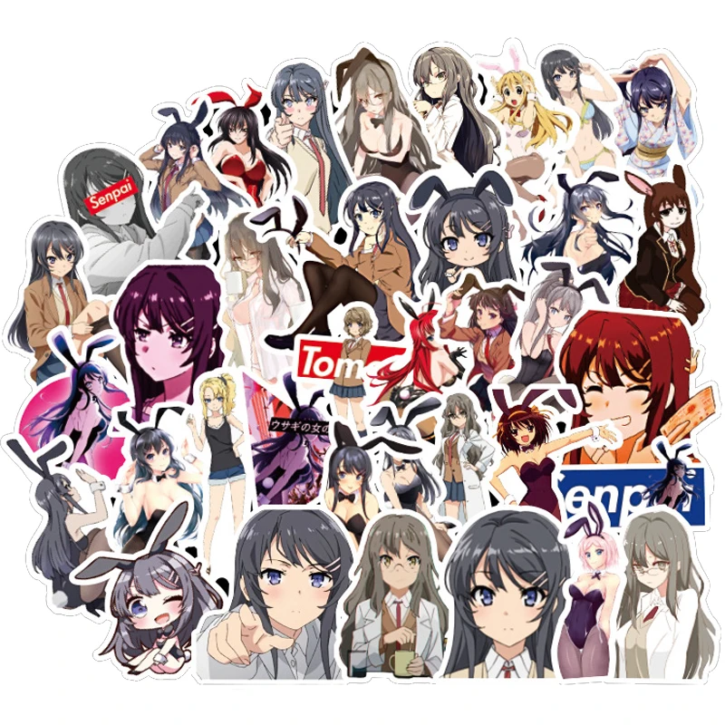 10/30/50Pcs Sexy Anime Stickers Mix Bunny Girl Hentai For Phone Case Skateboard Laptop DIY Graffiti Kids Toys Stickers Decal
10/30/50Pcs Sexy Anime Stickers Mix Bunny Girl Hentai For Phone Case Skateboard Laptop DIY Graffiti Kids Toys Stickers Decal