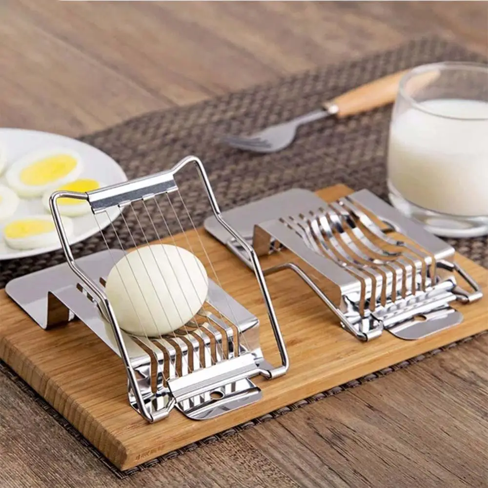 Stainless Steel Boiled Egg Slicer Section Cutter Mushroom Tomato Cutter Kitchen Skiving Machine Cooking Accessory
Stainless Steel Boiled Egg Slicer Section Cutter Mushroom Tomato Cutter Kitchen Skiving Machine Cooking Accessory