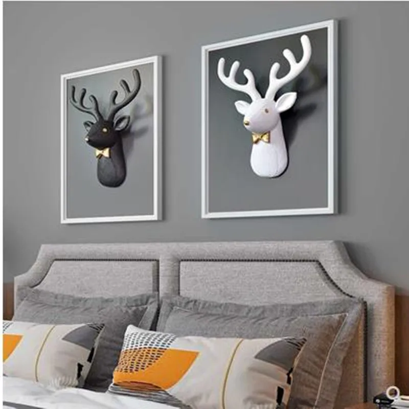 Elk head wall hanging wall stickers, home office restaurant bar wall decoration crafts, background wall animals, Christmas gifts
Elk head wall hanging wall stickers, home office restaurant bar wall decoration crafts, background wall animals, Christmas gifts