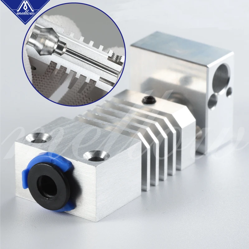 Mellow Top 3D Printer Hotend Swiss CR-10S PRO Hotend upgrade KIT aluminum Heatsink Titanium Heat Break for CR10S PRO
Mellow Top 3D Printer Hotend Swiss CR-10S PRO Hotend upgrade KIT aluminum Heatsink Titanium Heat Break for CR10S PRO