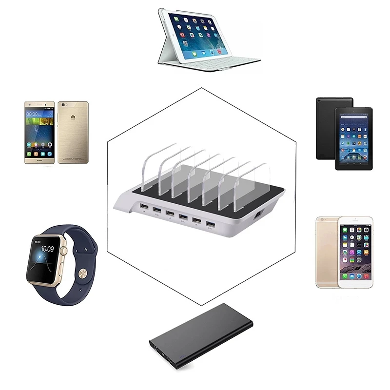 Multiple Ports USB Charger Station Desktop QC 3.0 Quick Charging Dock Tablet Mobile Phone Charger Stand 10W Wireless Charger Pad
Multiple Ports USB Charger Station Desktop QC 3.0 Quick Charging Dock Tablet Mobile Phone Charger Stand 10W Wireless Charger Pad