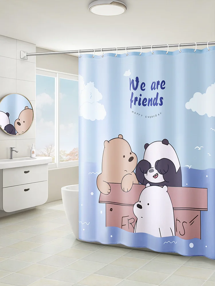 Thicken Waterproof Shower Curtain Washable Separate Cartoon Shower Curtain Blue Douchegordijn Natuur Bathroom Curtain Set BD50YL
Thicken Waterproof Shower Curtain Washable Separate Cartoon Shower Curtain Blue Douchegordijn Natuur Bathroom Curtain Set BD50YL