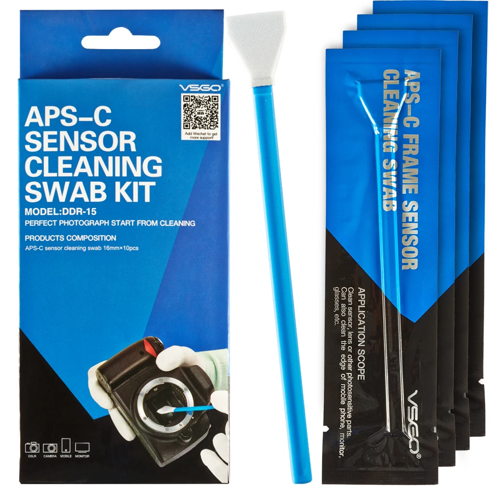VSGO APS C тампоны для очистки сенсора DDR 15 16 мм X 10 шт CCD/CMOS Digtial Камера очистки|Чистящие