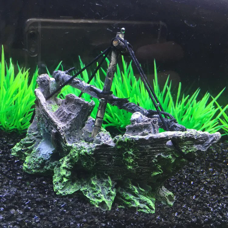 Aquarium Ornament Wreck Sunk Ship Sailing Plastic Decoration Plant Resin Ornament Destroyer Fish Tank Cave Ornament 
Aquarium Ornament Wreck Sunk Ship Sailing Plastic Decoration Plant Resin Ornament Destroyer Fish Tank Cave Ornament