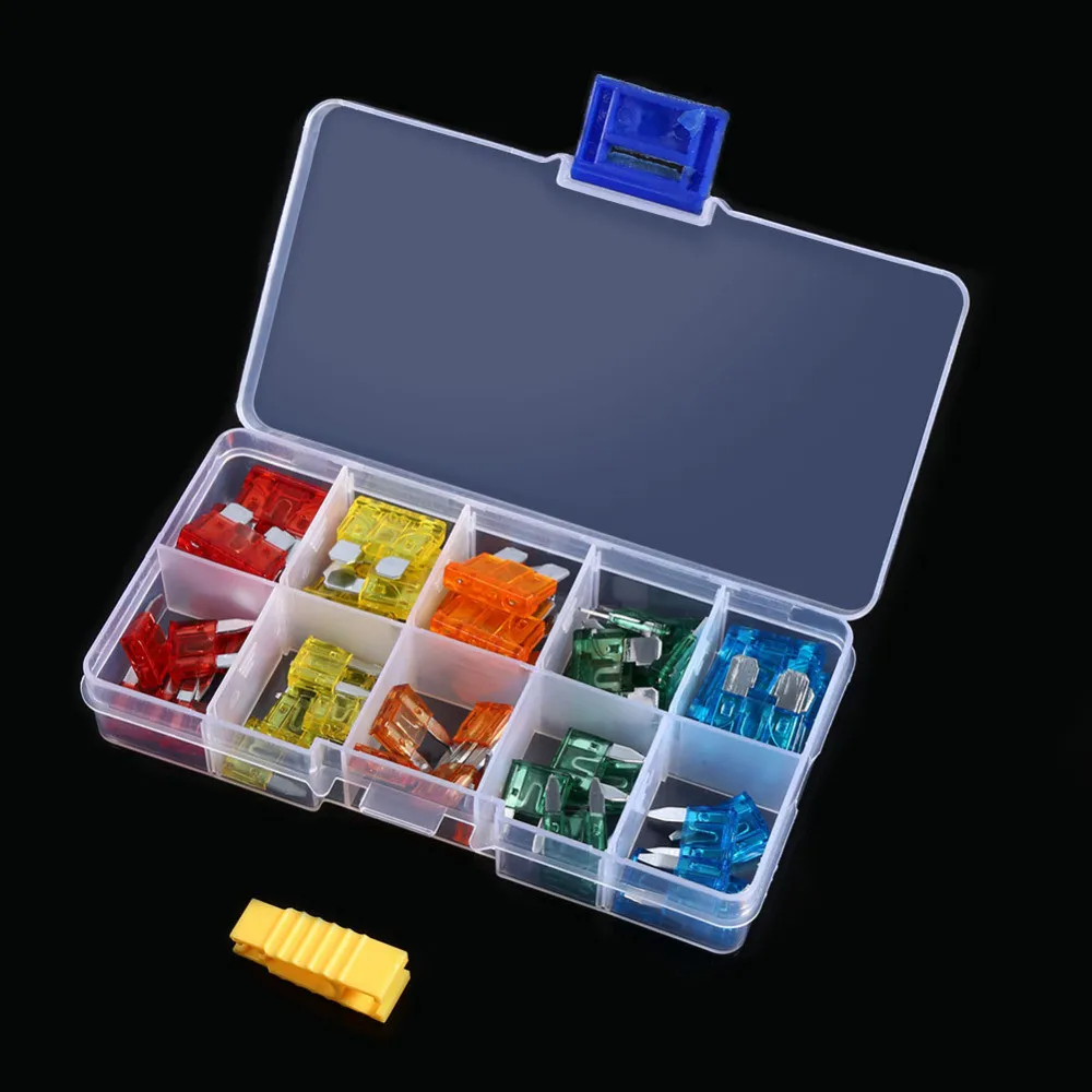 50pcs Mini Case Assorted Car Boat Truck Standard Blade Fuse Kit Car-Styling Assortment 5A 10A 15A 20A 30A Boat Motorcycle Fuse
50pcs Mini Case Assorted Car Boat Truck Standard Blade Fuse Kit Car-Styling Assortment 5A 10A 15A 20A 30A Boat Motorcycle Fuse