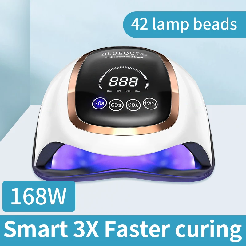 Doddohome 168W led Nail dryer smart portable dryer for dry with uv lamp Semi-permanent Manicure with 42 Pcs Leds
Doddohome 168W led Nail dryer smart portable dryer for dry with uv lamp Semi-permanent Manicure with 42 Pcs Leds