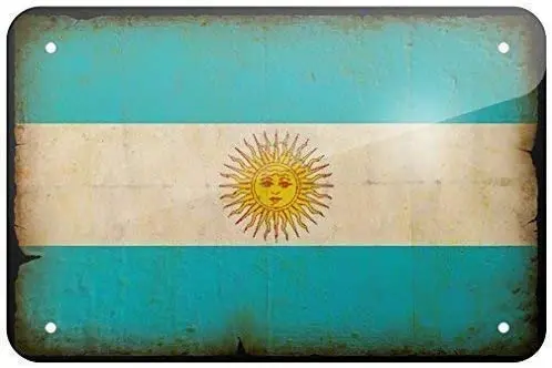 Fashionable Metal Sign Argentina Flag with a Vintage Look, Small Metal Sings inchs Metal tin Sign 8x12 Inches
Fashionable Metal Sign Argentina Flag with a Vintage Look, Small Metal Sings inchs Metal tin Sign 8x12 Inches