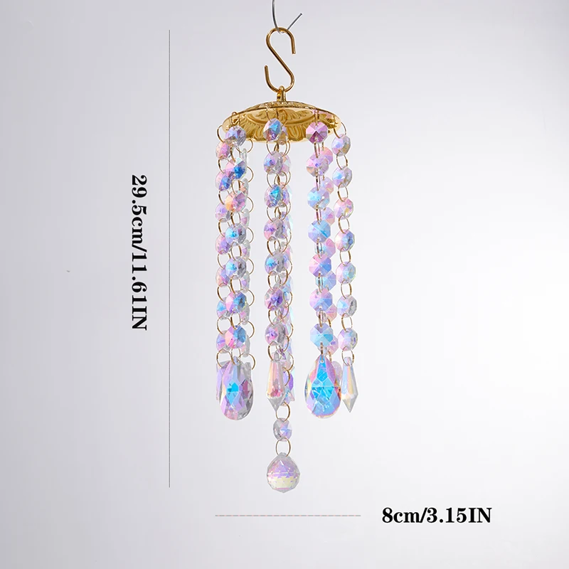 Crystal Curtains Pendant AB Coating Prisms Hanging Suncatcher Rainbow Chandelier Wind Chimes Chaser Pendant Home Decor Gifts
Crystal Curtains Pendant AB Coating Prisms Hanging Suncatcher Rainbow Chandelier Wind Chimes Chaser Pendant Home Decor Gifts