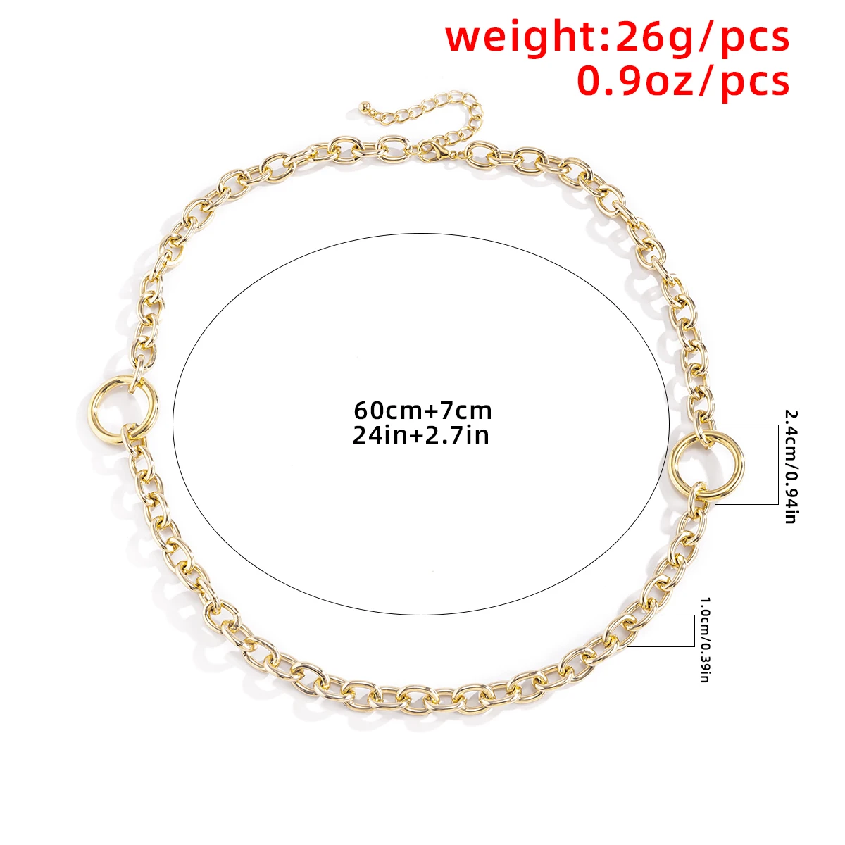 Punk Minimalist Link Chain Necklace for Men Women Vintage Round Circle Long Necklace Fashion Aesthetic Neck Couple Jewelry Gift
Punk Minimalist Link Chain Necklace for Men Women Vintage Round Circle Long Necklace Fashion Aesthetic Neck Couple Jewelry Gift