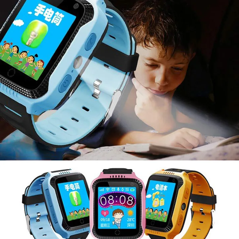 Детские умные часы с GPS-позиционированием светодиодная вспышка Шаговая запись
