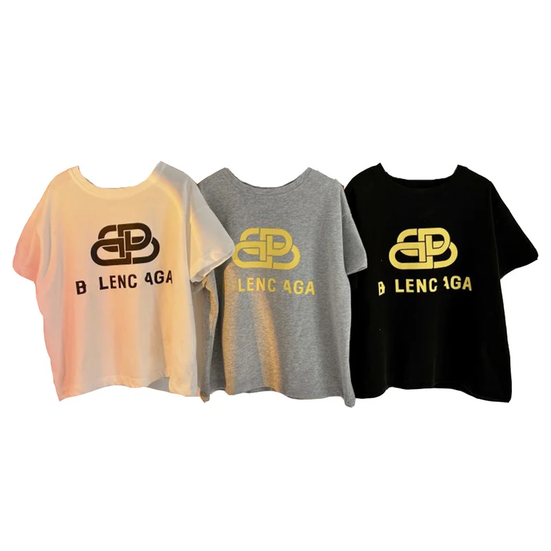 2021 Fashion Letter Printing Children Oversized T-shirt Short Sleeve Cotton Boys Girls 2-10Y Children's Clothing for Teenagers
2021 Fashion Letter Printing Children Oversized T-shirt Short Sleeve Cotton Boys Girls 2-10Y Children's Clothing for Teenagers