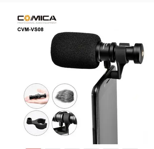 Comica CVM-VS08 беспроводной мобильный телефон микрофон мини портативный микрофон видео и интервью с регулируемой яркостью Vlog микрофоном для iPhone,...
Comica CVM-VS08 беспроводной мобильный телефон микрофон мини портативный микрофон видео и интервью с регулируемой яркостью Vlog микрофоном для iPhone,...