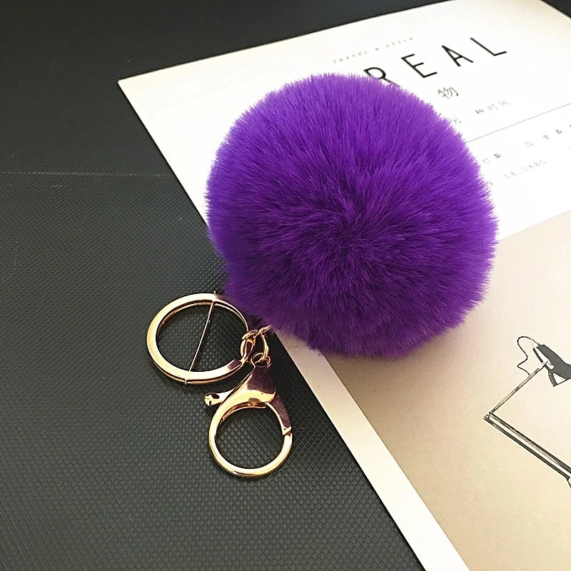 Hot Sale Trinket Fluffy Artificial Rabbit Fur Ball Key Chain Pompons Keychain Women Car Bag Key Ring Jewelry
Hot Sale Trinket Fluffy Artificial Rabbit Fur Ball Key Chain Pompons Keychain Women Car Bag Key Ring Jewelry