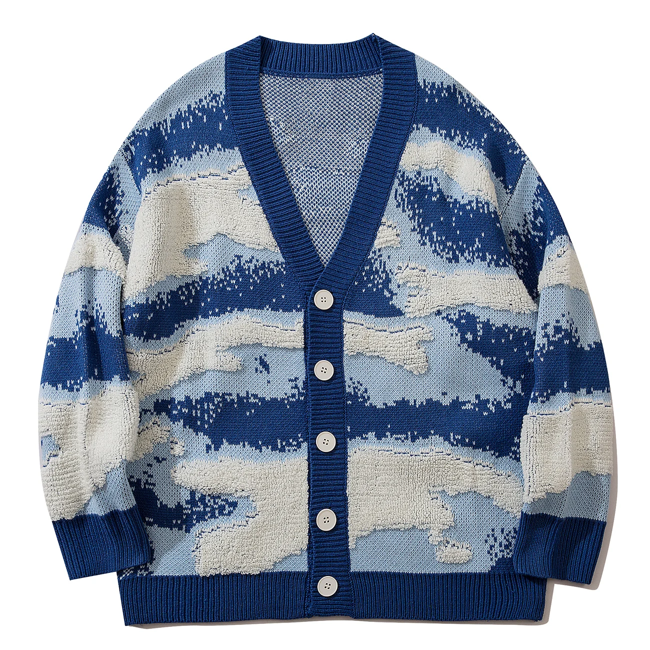 Harajuku Flocking Pattern Cardigan Sweater Men Streetwear Casual Knitted Sweater Cardigan Jacket Coat Outwear Top Unisex
Harajuku Flocking Pattern Cardigan Sweater Men Streetwear Casual Knitted Sweater Cardigan Jacket Coat Outwear Top Unisex
