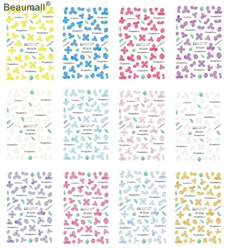Dry Flowers Nails Art Manicure Back Glue Decal Decorations Design Nail Sticker For Nails Tips Beauty
Dry Flowers Nails Art Manicure Back Glue Decal Decorations Design Nail Sticker For Nails Tips Beauty