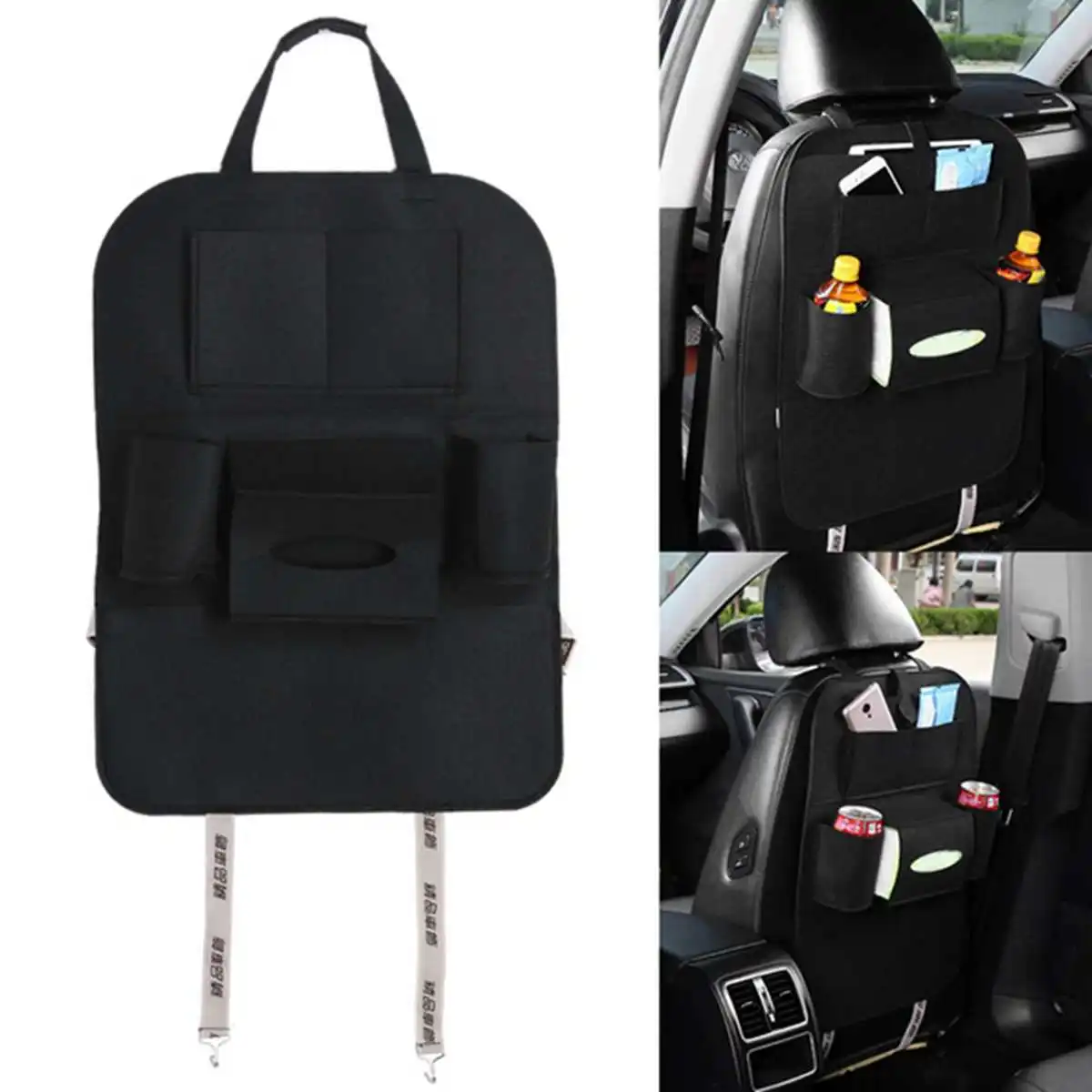 Car Seat Organizer Hanging Bag Waterproof Wool Felt Car Chair Storage Bag Multi-functional Car Mounted Storage Box Car Supplies/
Car Seat Organizer Hanging Bag Waterproof Wool Felt Car Chair Storage Bag Multi-functional Car Mounted Storage Box Car Supplies/
