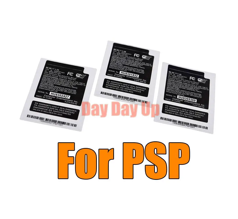 100 шт. оболочка для psp 2000/300 JP версия США ярлык на аккумулятор склада гарантийная
