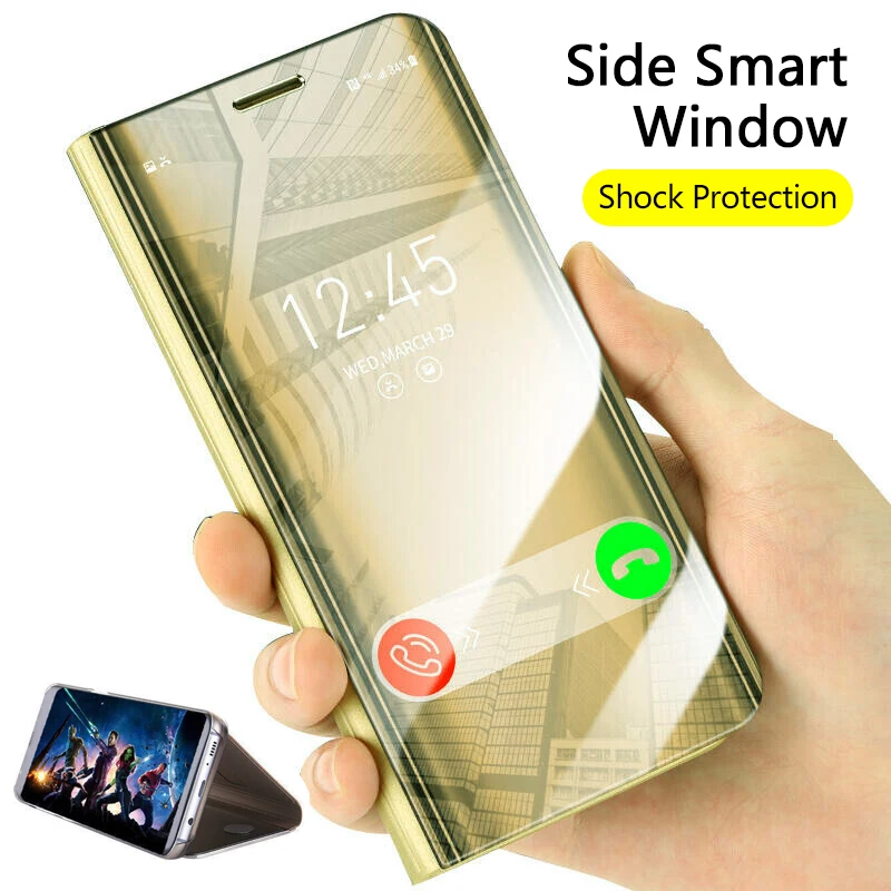 Smart Mirror Phone Cover For Samsung Galaxy S20 Ultra s10 s8 edge 10 pro s 21 8 9 s7 s6 A51 A71 J6 Support Flip Protective Case
Smart Mirror Phone Cover For Samsung Galaxy S20 Ultra s10 s8 edge 10 pro s 21 8 9 s7 s6 A51 A71 J6 Support Flip Protective Case