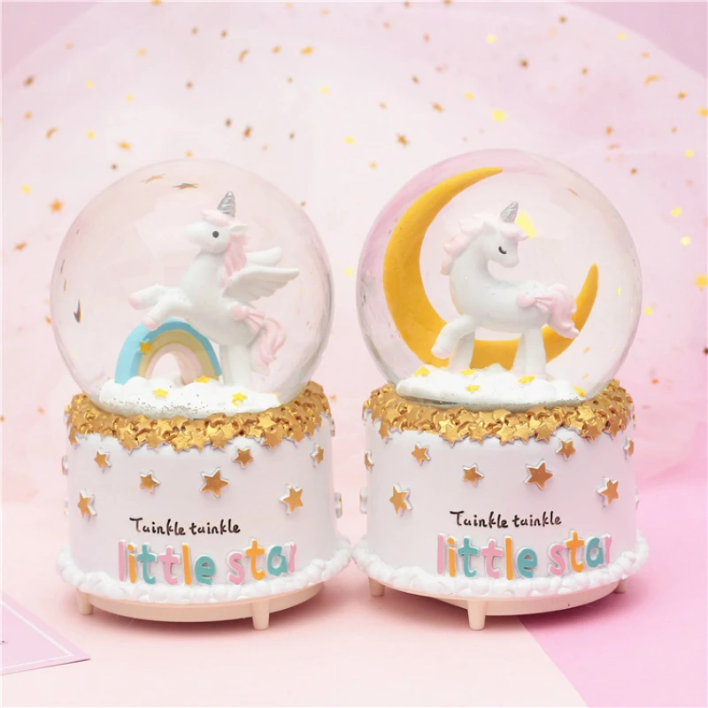 10*15.8cm Unicorn Crystal Snow Globes Glass Music Box snowball Home Office INterior Decoration Christmas Valentine's Day Gifts
10*15.8cm Unicorn Crystal Snow Globes Glass Music Box snowball Home Office INterior Decoration Christmas Valentine's Day Gifts