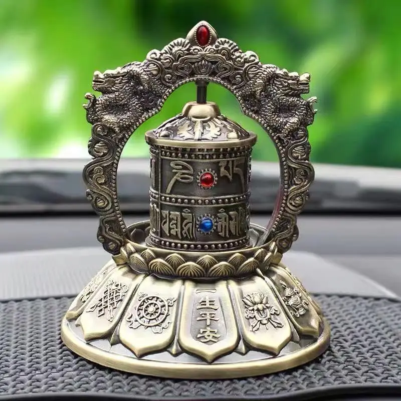Creative solar car ornaments rotating ornaments Buddhist Tibetan scriptures prayer wheel prayer wheel Guanyin religion
Creative solar car ornaments rotating ornaments Buddhist Tibetan scriptures prayer wheel prayer wheel Guanyin religion