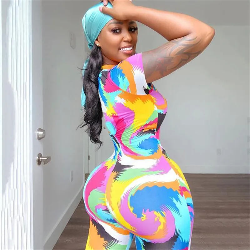 Women Clubwear Skinny Jumpsuit 2020 Trendy Female Printed Exposed Navel Hollow Tie-dye Casual Jumpsuit Street Bandge Slim Romper
Women Clubwear Skinny Jumpsuit 2020 Trendy Female Printed Exposed Navel Hollow Tie-dye Casual Jumpsuit Street Bandge Slim Romper
