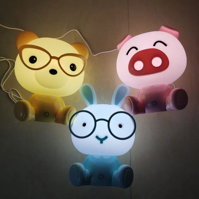 Rabbit Led Night Lights Pig Bear Night Lamps Mini Cartoon Animal Table Lamp Baby Kids Gifts Bedroom Bedside Luminaire Home Decor
Rabbit Led Night Lights Pig Bear Night Lamps Mini Cartoon Animal Table Lamp Baby Kids Gifts Bedroom Bedside Luminaire Home Decor