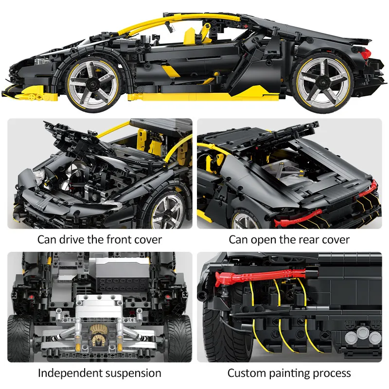 1840PCS City RC Mad Cow Extreme Racing Car MOC Building Blocks Creator Remote Control Sports Vehicle Bricks Toys for Kid
1840PCS City RC Mad Cow Extreme Racing Car MOC Building Blocks Creator Remote Control Sports Vehicle Bricks Toys for Kid