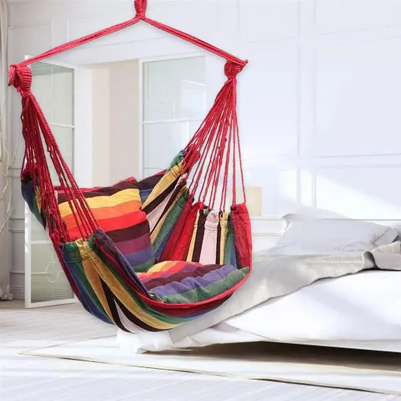 Hammock Portable Home Bedroom Bed Lazy Swing Outdoor Camping Swing Chair Canvas Bed for Travel Garden Courtyard
Hammock Portable Home Bedroom Bed Lazy Swing Outdoor Camping Swing Chair Canvas Bed for Travel Garden Courtyard