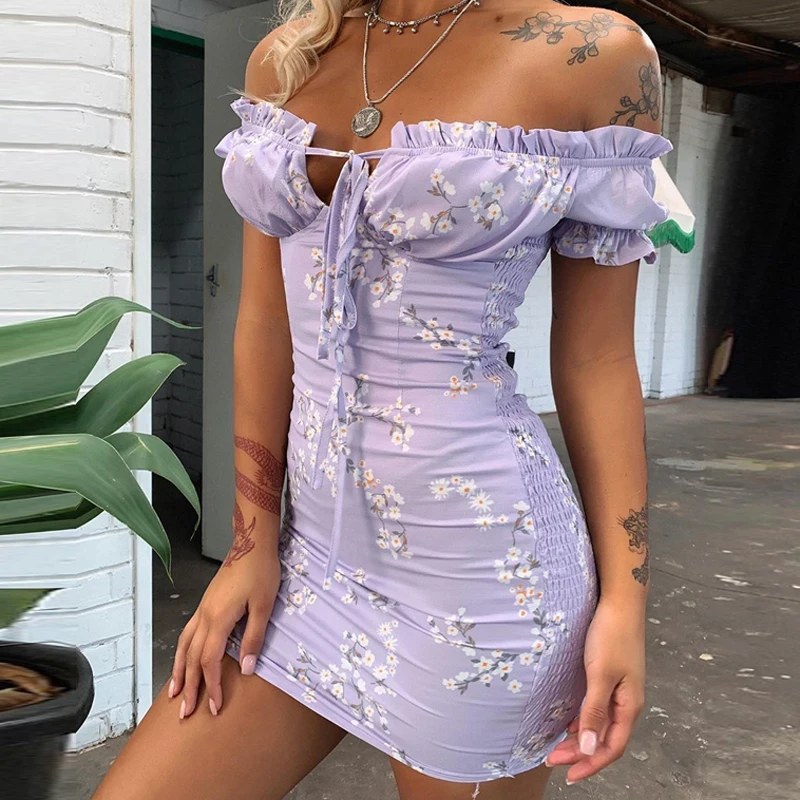 2020 Elegant Ruffle Boho Mini Dress Summer Women Floral Print Beach Dress Sexy Square Collar Sleeveless Party Dresses Vestidos
2020 Elegant Ruffle Boho Mini Dress Summer Women Floral Print Beach Dress Sexy Square Collar Sleeveless Party Dresses Vestidos