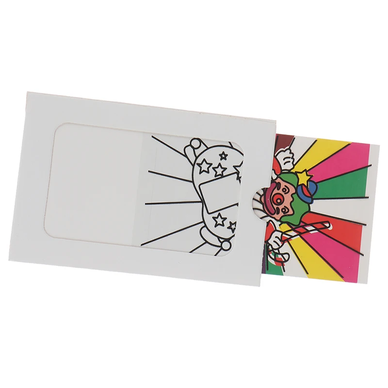 

Меняющий Цвет клоун карточка Волшебные трюки игрушки для детей магический реквизит для съемки крупным планом легкие в использовании Класс...
