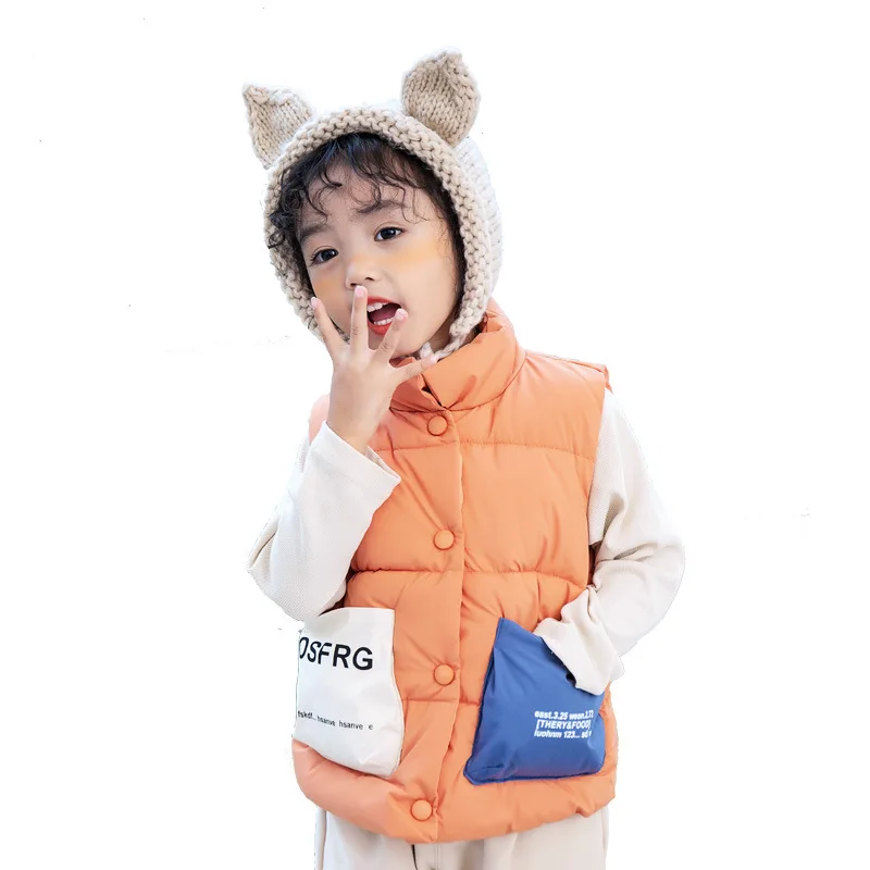 Toddler Baby Boys Girls Solid Letter Short Down Waistcoat 2021 Kids Children Autumn Winter Outerwear Clothing 3-8 Years Fashion
Toddler Baby Boys Girls Solid Letter Short Down Waistcoat 2021 Kids Children Autumn Winter Outerwear Clothing 3-8 Years Fashion