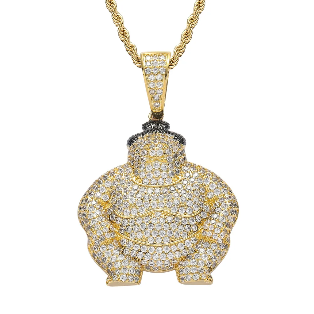 Hip Hop Claw Setting AAA+ CZ Stone Paved Bling Iced Out Yokooka Sumo Pendants Necklaces for Men Rapper Jewelry Drop Shipping
Hip Hop Claw Setting AAA+ CZ Stone Paved Bling Iced Out Yokooka Sumo Pendants Necklaces for Men Rapper Jewelry Drop Shipping