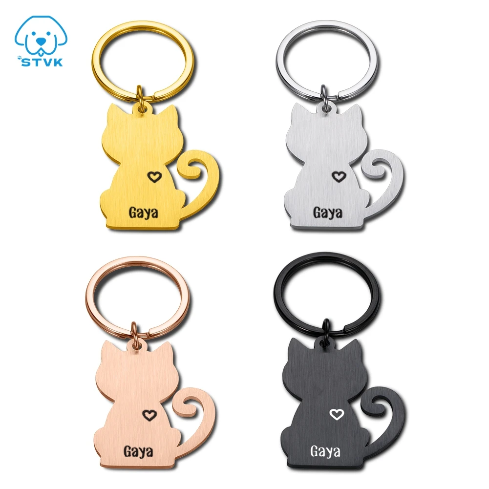 Stainless Steel Personalized Cat Tag Custom Cats Kitten ID Tag Engraved Pet Collar Cats Shape Pendant Necklace Pet Accessories
Stainless Steel Personalized Cat Tag Custom Cats Kitten ID Tag Engraved Pet Collar Cats Shape Pendant Necklace Pet Accessories