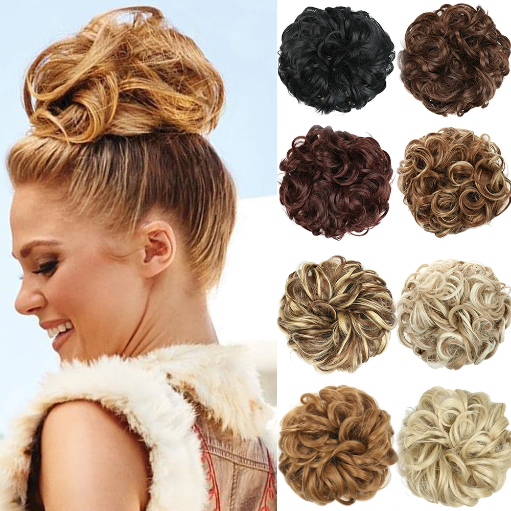 MERISI HAIR 90g Synthetic Elastic Hair Scrunchie Curly Chignons Hair Rope Natural Fake Hair Bun Curly Bun for Girl
MERISI HAIR 90g Synthetic Elastic Hair Scrunchie Curly Chignons Hair Rope Natural Fake Hair Bun Curly Bun for Girl