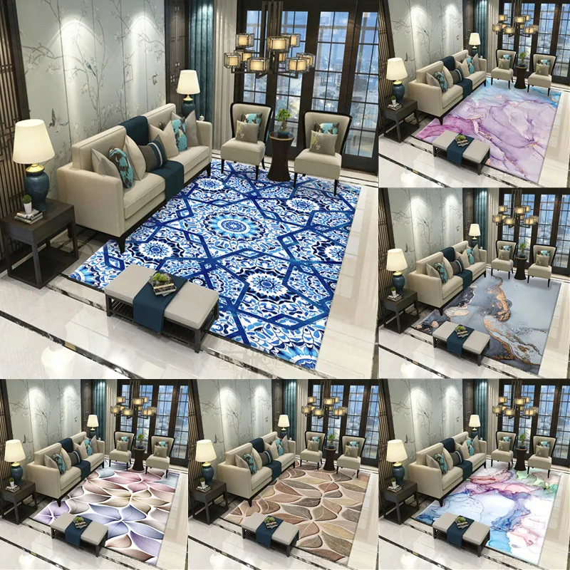 Large Area Rug Bathroom Carpet Home Geometry Style Pattern Floral Dining Room Bedroom Carpet Non-slip Home Bedroom Mat
Large Area Rug Bathroom Carpet Home Geometry Style Pattern Floral Dining Room Bedroom Carpet Non-slip Home Bedroom Mat
