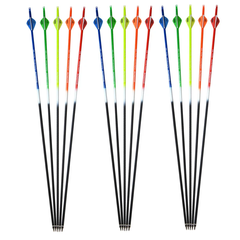 SHARROW Spinal 500 Multi-color Carbon Arrow 2 inch Drop Shape Rubber Feather Arrow Head Detachable High Precision Shooting Arrow
SHARROW Spinal 500 Multi-color Carbon Arrow 2 inch Drop Shape Rubber Feather Arrow Head Detachable High Precision Shooting Arrow