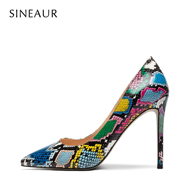 SINEAUR Women Shoes Snake Animal Prints Thin Heel 10cm 12cm Super High Heels Sexy Fashion Pointed Toe Pumps Big Plus Size 35-45
SINEAUR Women Shoes Snake Animal Prints Thin Heel 10cm 12cm Super High Heels Sexy Fashion Pointed Toe Pumps Big Plus Size 35-45