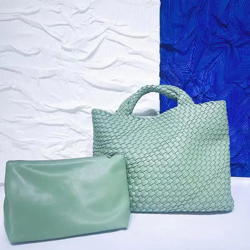 2021 New Style Totes for Women High Quality Fashion Larger Capacity Knitting Handbags Designer Split Leather Dating Handbags Cc
2021 New Style Totes for Women High Quality Fashion Larger Capacity Knitting Handbags Designer Split Leather Dating Handbags Cc