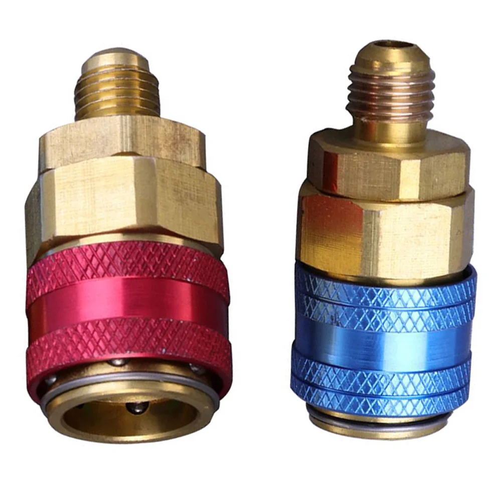 2Pcs AC R134A Quick Coupler Connector Adapter Fittings High Low Manifold Connector Brass Adapters Air Conditioning Refrigerant
2Pcs AC R134A Quick Coupler Connector Adapter Fittings High Low Manifold Connector Brass Adapters Air Conditioning Refrigerant